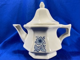 Vintage 1972 Avon China Teapot Perfumed Candle Holder In Original Box - $18.23