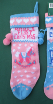 Baby&#39;s First Christmas Stocking for Girl Vintage Woolworth&#39;s NEW Vintage Taiwan - £12.00 GBP