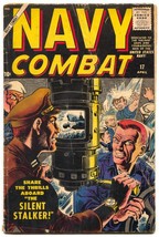 Navy Combat #17 1958- Atlas comics- Maneely cover- Nazi sub cover G/VG - $58.20