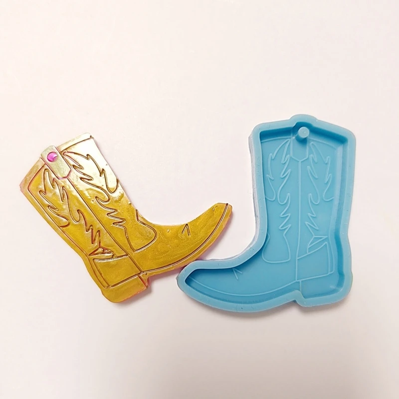 Boot keychain silicone epoxy resin mold diy ornament pendant jewelry for valentine gift thumb200