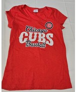 MLB Genuine Merchandise Campus Lifestyle Chicago Cubs Baseball Shirt Wom... - $262.44 MXN