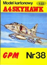 Paper craft - A-4 Skyhawk **FREE SHIPPING** - £2.31 GBP