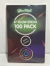 New Sealed! 8&quot; Glow Sticks - 100 Pack - Glow Mind - Non Toxic - $375.64 MXN