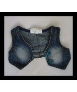 Build A Bear Workshop Denim Vest Teal Glitter - €7,58 EUR