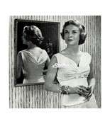 1950s Simple Sweater with Gathered Ruched Bust - Machine Knit Pattern (P... - £2.94 GBP
