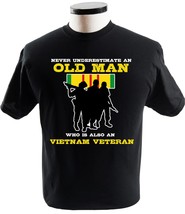 Vietnam Veteran Flag Never Underestimate Old Man Is Vietnam Vietnam War Flag - £13.62 GBP+