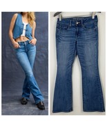 American Eagle AE Next Level Low-Rise Kick Bootcut Jean Size 6 Short Lig... - $557.93 MXN