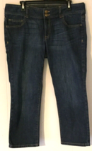 Tommy Hilfiger capri jean size 12 blue denim, high waist - £9.32 GBP