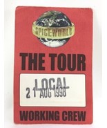 SPICE WORLD Girls Concert Tour Pass Satin Working Crew Aug 21 1998 San D... - €12,62 EUR