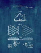 Pool-table Triangle Patent Print - Midnight Blue - $7.95+