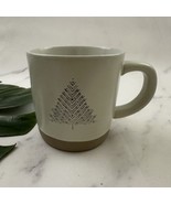 Hearth &amp; Hand Magnolia Target Christmas Tree Coffee Mug Cream Etched Cup - £17.48 GBP