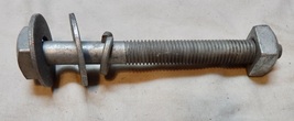 1/2”-11 x 6” Long Square Head Bolts Galvanized 4” Thread &amp; 3 Washers + N... - $5.99