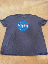 NASA Distressed Logo Men&#39;s Charcoal Heather Big &amp; Tall T-Shirt New w/o t... - $17.99