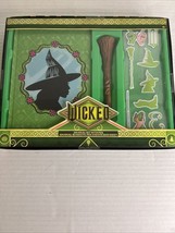 NIP Wicked “Elphaba” Green 40 Pg Journal Set Puffy Stickers &amp; Pen New in package - £14.08 GBP