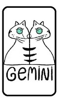 Cat Zodiac Refrigerator Magnet 02 - Gemini - $7.99