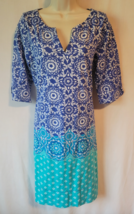 $82 NWT NEW Hatley dress size large blue white - $525.48 MXN