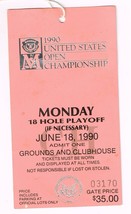 1990 US Open Golf Ticket Stub 18 hole Playoff Monday 6 18 90 Hale Irwin Winner - £187.77 GBP