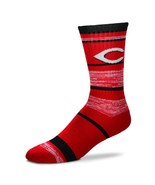 MLB Cincinnati Reds Logo RMC Stripe Mens Large Crew Cut Socks - £5.46 GBP