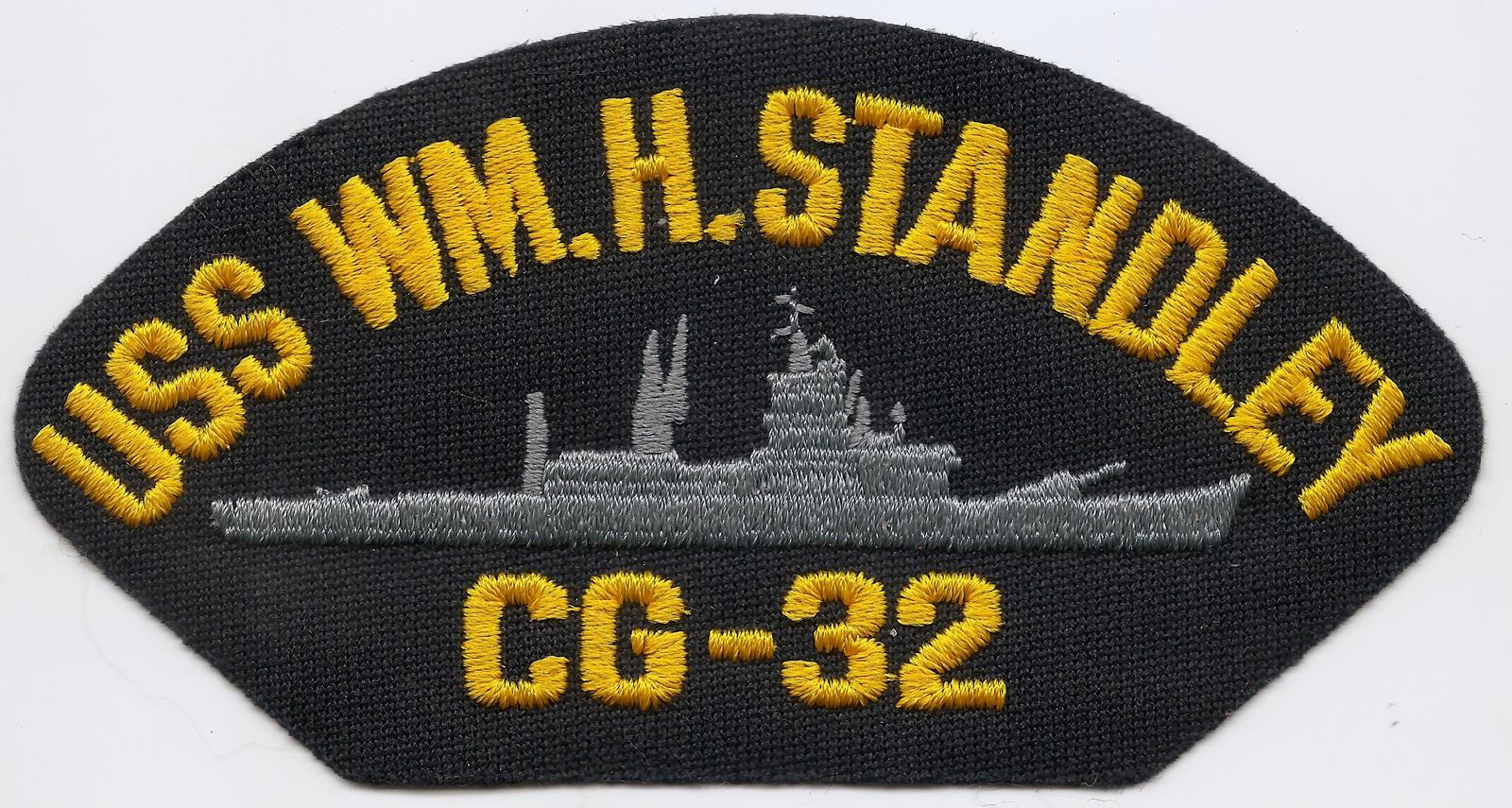 Primary image for Vintage USS Wm. H. Standley CG-32 (Cruiser) 5 3/4" Embroidered Souvenir Patch