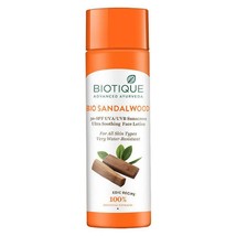 Biotique Bio Sandalwood Ultra Soothing Face Lotion SPF 50 UVA/UVB Sunscreen190ml - £29.41 GBP