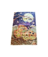 Vintage Halloween Witch Pumpkin Patch  Large Outdoor Flag 38&quot; X 26&quot; - $11.87