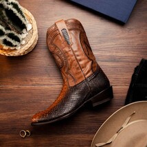 KANSAS Genuine Snake Skin Cowboy Boot from the Western Collection Lisboa image 8