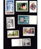 U S Stamps - lot of  8 Vintage- 8 Cent Stamps  - £2.38 GBP
