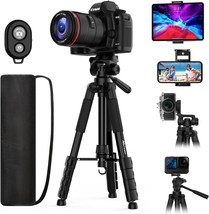 Moko Camera Tripod For Ipad - 70&quot; Phone Tripod Stand With Travel Bag,, Webcam - £30.96 GBP