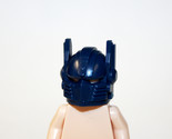Building Robot Helmet Blue Sci-Fi Military Diy For Minifigure Custom - $3.98
