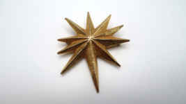 Vintage Gold VanS Van S Authentic Star Pendant / Brooch 6.7cm BB12 - £20.70 GBP