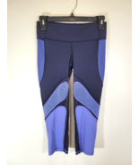 Lululemon COLOUR RUSH CROP Blue Size 4 Leggings RARE F80478 - $269.89 MXN