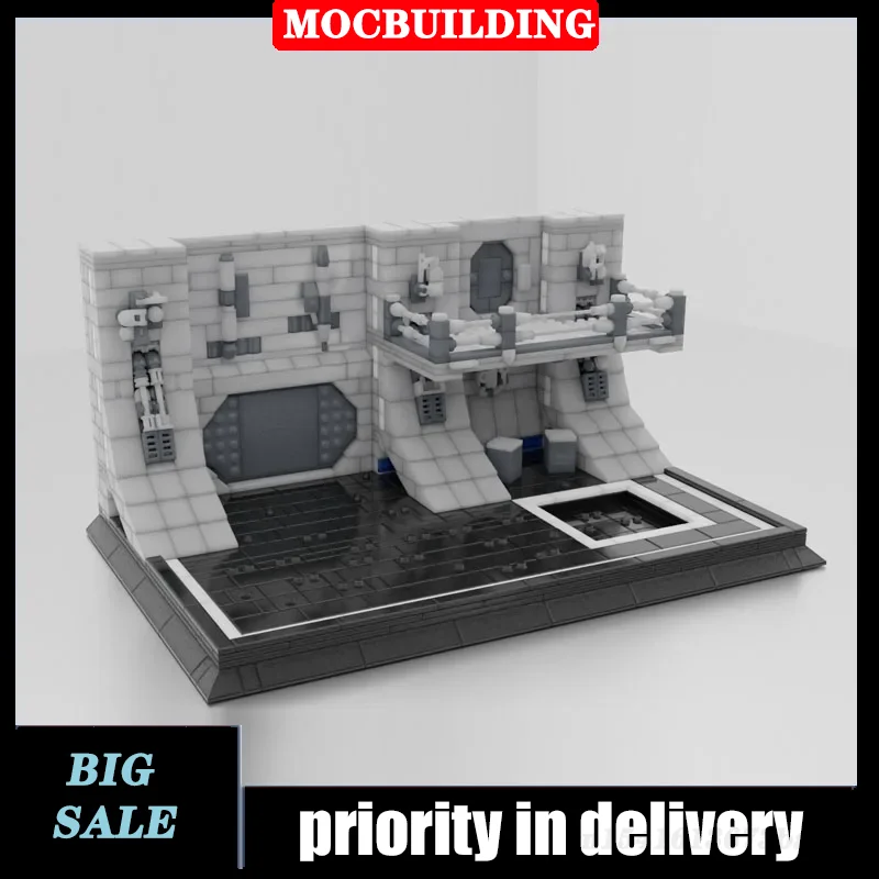 MOC Display Hangar Model Building Block Assembly Space Collection Series Toy - £147.91 GBP