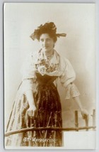 RPPC Lovely Merano Woman In Traditional Costume Italy Real Photo Postcard A44 - £9.62 GBP