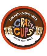 Crazy Cups Chocolate Coconut Dream Coffee 22 to 110 Keurig K cups Pick A... - £20.45 GBP+