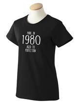 Made in 1980 Age to Perfection-Birthdays gifts for Women and Men-Unisex T-shirts - £15.77 GBP