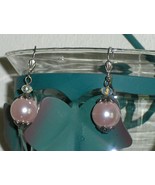 Pink Faux Pearl Earrings - £8.04 GBP
