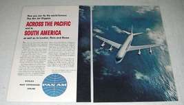 1959 Pan Am Airline Ad - Across the Pacific - £14.45 GBP
