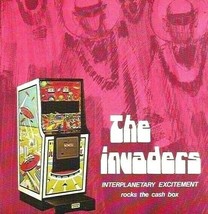 The Invaders Arcade Flyer Original 1970 Vintage Space Age Aliens Retro 8.5&quot; x 11 - £26.66 GBP