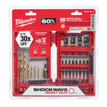 Milwaukee 48-32-4013 Shockwave Impact Duty Driver Bit Set 50 Piece - £60.64 GBP