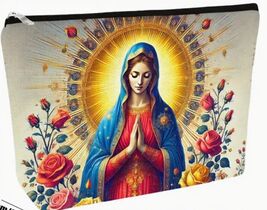 Our Blessed Mother Mary Stained Glass Design Pouch, New, #AB-310-R2 - $7.92