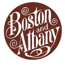 3&quot; boston and albany railroad bumper sticker decal usa made - £20.18 GBP