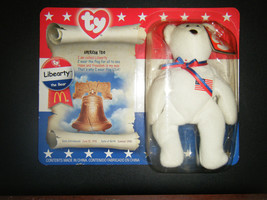 Ty Teenie Beanie Baby - Libearty the Patriotic Bear - McDonald&#39;s Promo - NIP!!! - £6.54 GBP