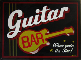 Guitar Bar Rustic/Vintage Mummert Metal Sign - £99.91 GBP