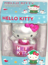 Hello Kitty Ornament Christmas Tree Holiday Pink Metallic Hang Stand Alone - £19.53 GBP