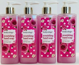 (Pack of 4) Bodycology SPRING ROSE Nourishing Hand Soap 10 fl.oz Soft Scent - £19.75 GBP