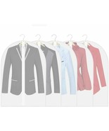5Pk Garment Bags, Dust Proof Suit Bags w/Full Stainless Steel Zipper 24 ... - £15.85 GBP