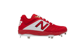 New Balance Men 3000v4 Low Metal Baseball Cleat Shoes Red Size 17 Wide 2E - £60.98 GBP