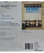 Mainstays Home ~ 3 Pc. Tier &amp; Valance Set ~ Chef Christophe ~ Multicolored - €25,81 EUR