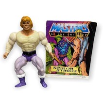He-Man Figure MOTU Prince Adam Soft Head Action Mattel 1981 Plus Comic Vtg - $19.75