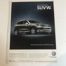 Volts wagon SUVW Print Ad  Advertisement 2010 PA9 - £4.66 GBP